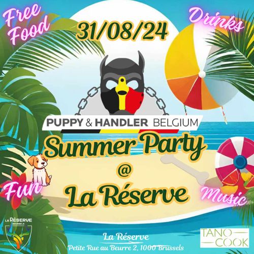 Puppy & Handler Belgium Summer Party @ La Réserve