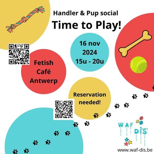 Handler & Pup social: Time to Play