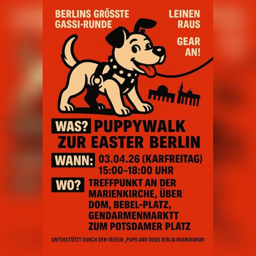 Puppy Walk zur Easter Berlin 