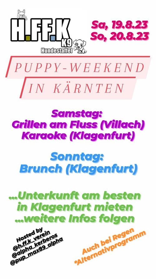 Puppyweekend Kärnten/CarinthiaK